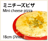 Mini cheese pizza